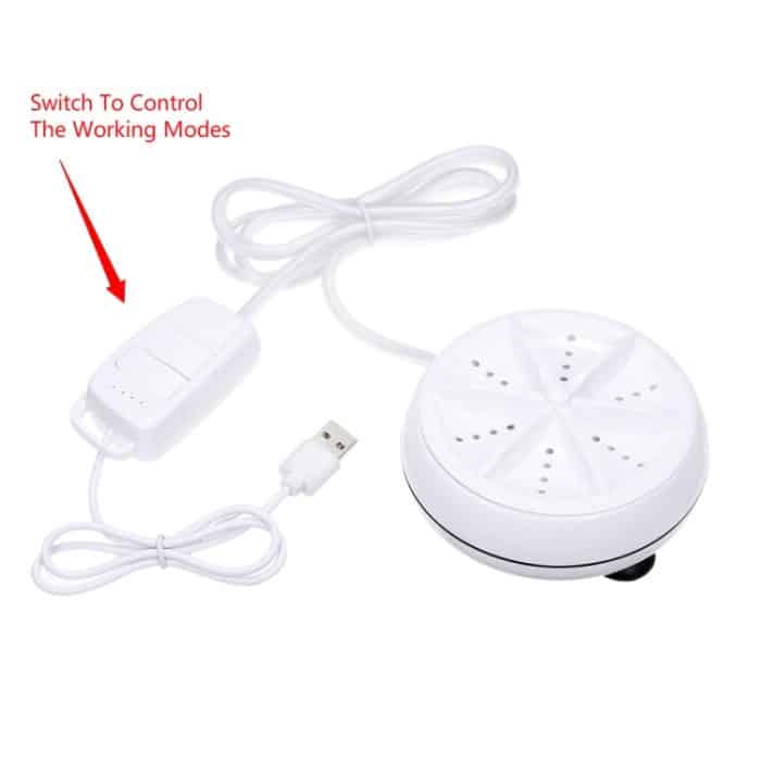 Tragbare Mini-Waschmaschine, Ultraschall-Turbinenkleidung, Mini-Waschmaschine mit USB-Kabel, praktisch für unterwegs, 3 in 1, 2 in 1 – Bild 4