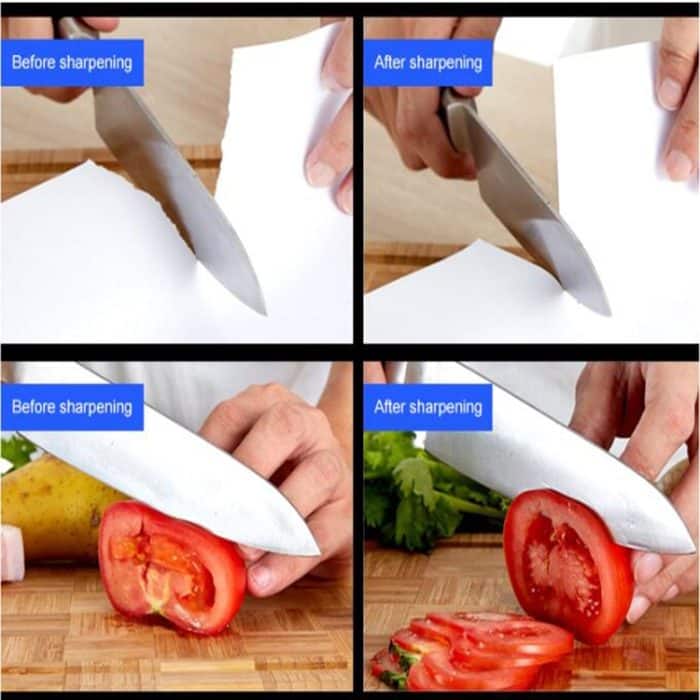 Quadratischer Messerschärfer, Schleifstein, Scheibenkörnung, Küchenwerkzeuge, Square Knife Sharpener – Bild 7