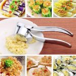 Küchenhandheld Edelstahl Ingwer Knoblauch Brecher Knoblauch Püree Maschine – Bild 5