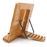 Holz Tablet Buchstützen Halterung Kochbuch Lehrbücher Dokument Bambus faltbare Leseablage Buchständer, Light Board Small, Light Board Medium, Light Board Large, Hollow Small, Hollow Medium, Hollow Large – Bild 5
