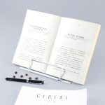 Tragbarer, verstellbarer Lesebuchhalter aus Metall, unterstützt iPad, Dokumentenbuch, Bücherregal, Small, Large – Bild 7