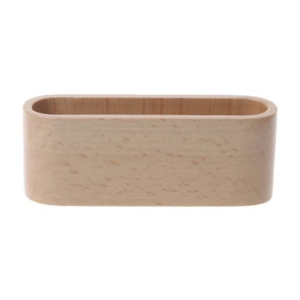 20 Stück Holztisch Visitenkartenständer Memohalter Aufbewahrungsbox Organizer, Elm color, Black walnut color