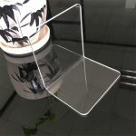 Klare Acryl-Buchstützen, L-förmiger Schreibtisch-Organizer, Schreibtisch-Buchhalter, Schule, Schreibwaren, Bürozubehör