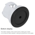 2 Stück multifunktionale drehbare Kunststoff-Geschenkstifthalter-Büro-Aufbewahrungsbox – Bild 4