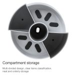 2 Stück multifunktionale drehbare Kunststoff-Geschenkstifthalter-Büro-Aufbewahrungsbox – Bild 5