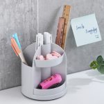2 Stück multifunktionale drehbare Kunststoff-Geschenkstifthalter-Büro-Aufbewahrungsbox – Bild 8
