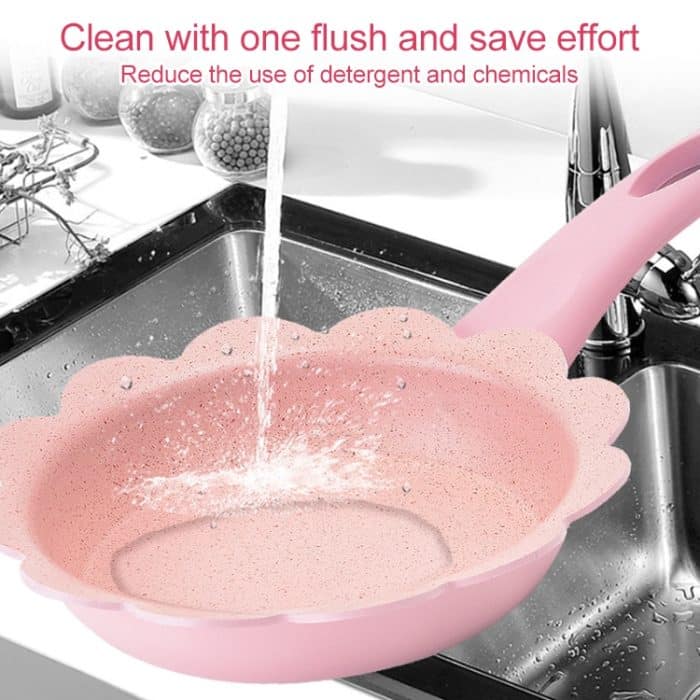 Baby-Ergänzungstopf zum Kochen von Milch, Maifan-Stein, antihaftbeschichtet, für den Haushalt, multifunktional, kleiner Topf, Blue Frying Pan, Pink Frying Pan, Blue Milk Pan With Lid, Pink Milk Pan With Lid – Bild 8