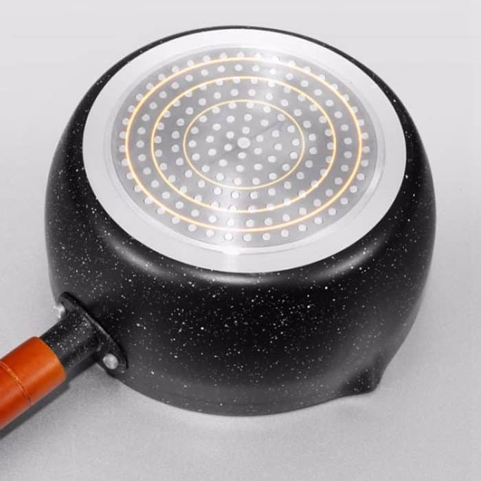 Pan im japanischen Stil, Maifan-Stein, Antihaft-Topf, Mini-Holztopf, kleiner Milchtopf, Haushaltstopf, 18cm without Cover – Bild 5