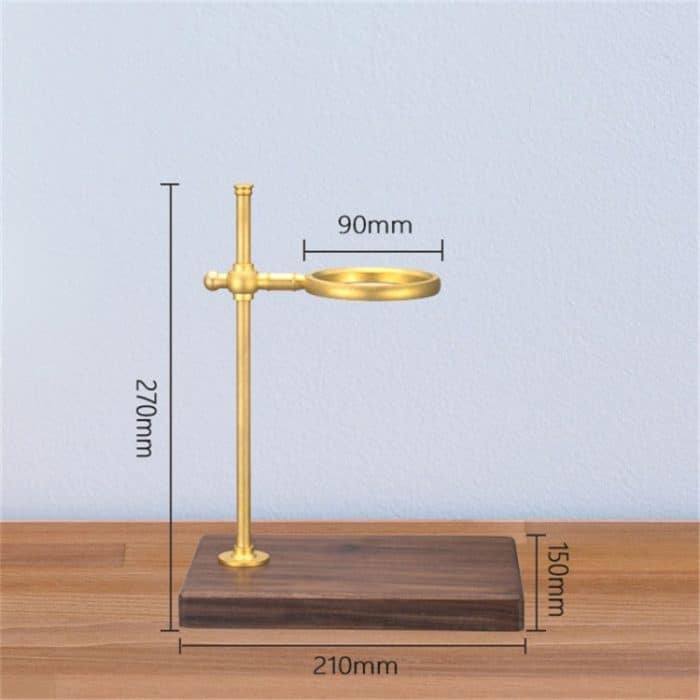 Handkaffeefilterhalter mit Holzsockel, verstellbarer Filterhalter, Rubber Wood, Spade Wood – Bild 4
