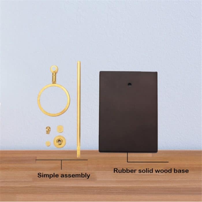 Handkaffeefilterhalter mit Holzsockel, verstellbarer Filterhalter, Rubber Wood, Spade Wood – Bild 6