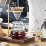 Handkaffeefilterhalter mit Holzsockel, verstellbarer Filterhalter, Rubber Wood, Spade Wood – Bild 8