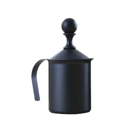 Pump Creamer Edelstahl Double Mesh Manuelle Kaffee Milch Schaum Aufschäumen Pitcher Schaum Pumpe Schäumer Tasse, 400cc, 800cc