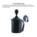 Pump Creamer Edelstahl Double Mesh Manuelle Kaffee Milch Schaum Aufschäumen Pitcher Schaum Pumpe Schäumer Tasse, 400cc, 800cc – Bild 4