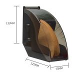 Filterpapierhalter Konische Filterpapier Box Filtering Papieraufbewahrung Rackwagen Kaffee Werkzeuge mit staubdichte Abdeckung – Bild 3