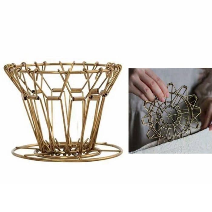 TBD03238946.jpg Edelstahl Faltbarer Espresso Kaffeefilter Tragbar Wiederverwendbar – Bild 1