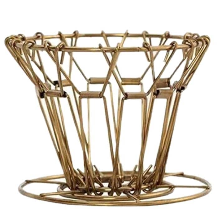 Edelstahl Faltbarer Espresso Kaffeefilter Tragbar Wiederverwendbar – Bild 2