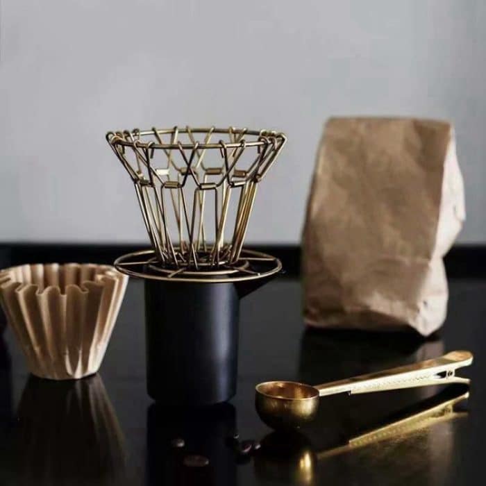 Edelstahl Faltbarer Espresso Kaffeefilter Tragbar Wiederverwendbar – Bild 6