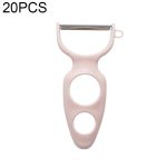 20 Stück kreativer Edelstahl-Schabeschäler, Multifunktions-Gemüse- und Obstschäler, 20 PCS Fruit Peeler (Pink), 20 PCS Fruit Peeler (Blue), 20 PCS Fruit Peeler (White), 20 PCS Fruit Peeler (Green)