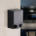 Einziehbarer Kleiderbügel für Innen- und Außenbereiche, magischer Wäscheständer, Balkon, Badezimmer, unsichtbare Wäscheleine, Drahtseil, Gold, Black