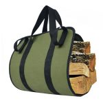 Outdoor-Tasche aus wasserfestem, armeegrünem Segeltuch mit großem Fassungsvermögen, Canvas Logging Bag – Bild 4