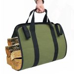Outdoor-Tasche aus wasserfestem, armeegrünem Segeltuch mit großem Fassungsvermögen, Canvas Logging Bag – Bild 5