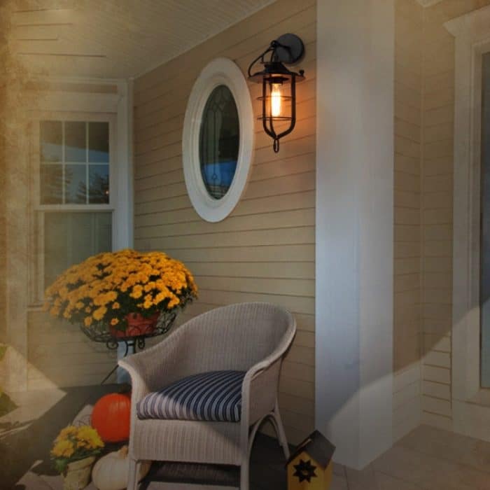 Creative Dock Retro Eisen Restaurant Balkon Korridor Nachttisch Wandlampe ohne Glühbirnen – Bild 5