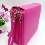 PU-Leder-Schule-Federmäppchen, 184 Löcher, großes Fassungsvermögen, Buntstift-Beutel, Box, multifunktionales Federmäppchen, Künstlerbedarf, Geschenk – Bild 2