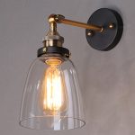 40W VintageGrey Glas Lampenschirm Wandleuchte Moderne Wandleuchten Leuchte Home Loft Dekor Leuchte Schlafzimmer Badezimmer Lichter