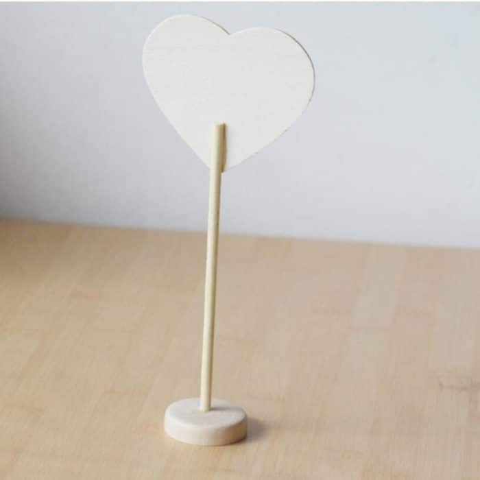 10 PCS Holztafel Tafel Mini Message Schwarzes Brett Tisch Hochzeitsfeier Dekoration – Bild 3