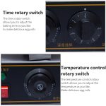 Einkopf-Eierbrötchenmaschine aus Edelstahl für Eis, knusprige Eierrolle, 320x250x178cm – Bild 5