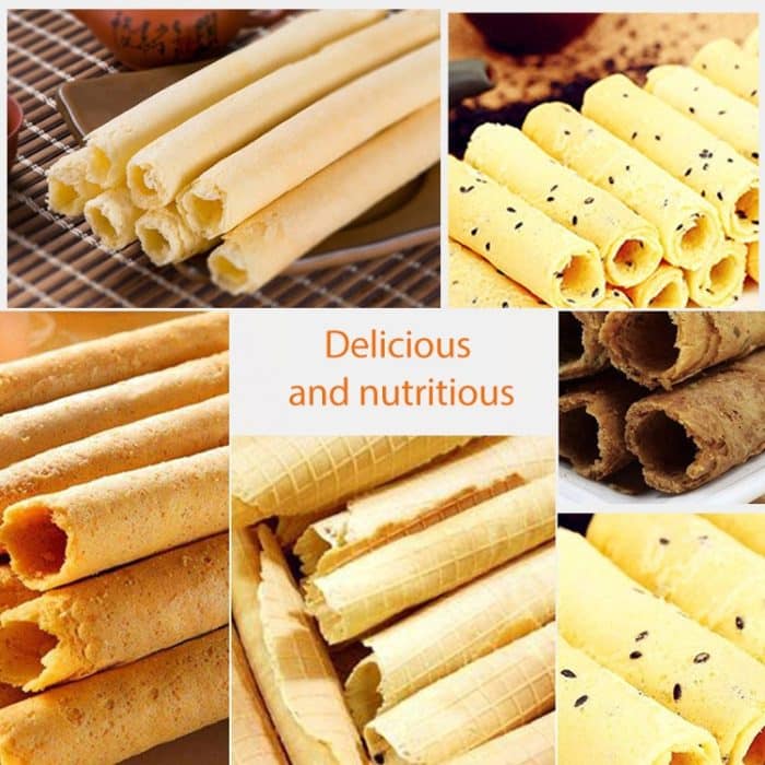 Einkopf-Eierbrötchenmaschine aus Edelstahl für Eis, knusprige Eierrolle, 320x250x178cm – Bild 7