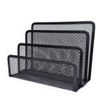 Mesh-Buchstabe Sorter E-Mail-Dokument-Tablett Black Desk Office-Datei-Speicher-Rack
