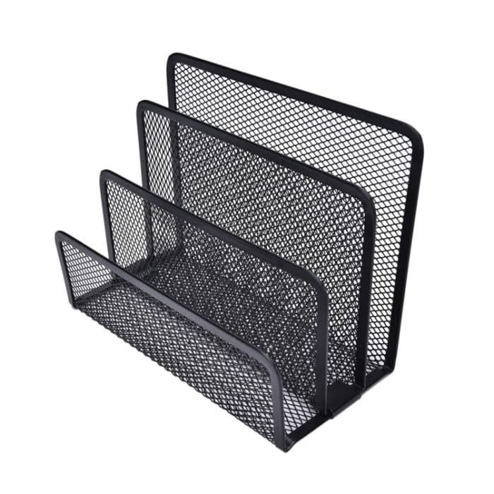 Mesh-Buchstabe Sorter E-Mail-Dokument-Tablett Black Desk Office-Datei-Speicher-Rack – Bild 4