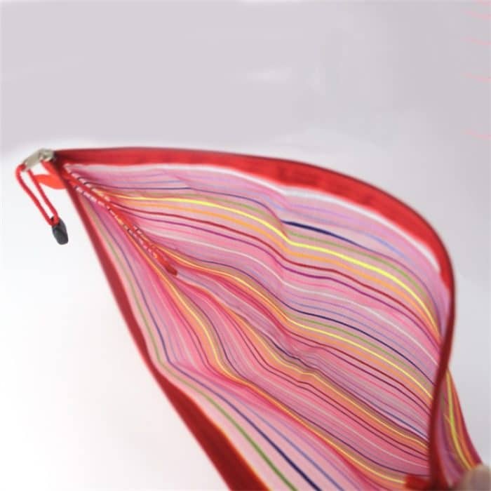 12 PCS Multicolor Plastic A5 Dokument Zip Up Mesh File Aufbewahrungstasche, Größe: 22x18cm – Bild 5