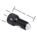 Diamond Car Dual USB Schnelllade-Handy-Sicherheitshammer-Ladegerät, Fast – Bild 3