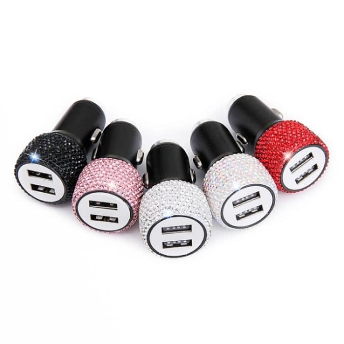 Diamond Car Dual USB Schnelllade-Handy-Sicherheitshammer-Ladegerät, Fast – Bild 4