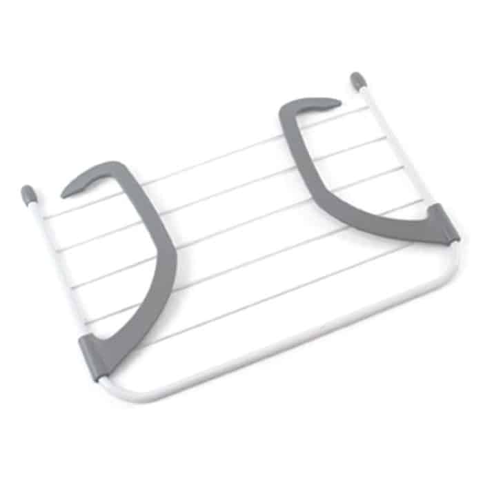 Multifunktionsklappbarer Haushalts-Innenbalkon Teleskopregal-Trockengestelle Kleiderschuhe Kleiderbügel – Bild 4