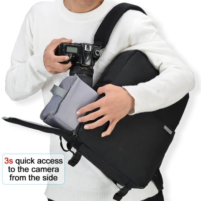 CADeN L4 Doppelschichtiger Casual Business-Computerrucksack USB-Multifunktions-Digitalkameratasche – Bild 6