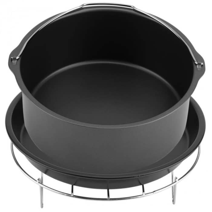 5-in-1-Fritteusen-Zubehörset, multifunktionales Luftfritteusen-Set, Grill-Pizza-Pfanne, 5 in 1 Set – Bild 4