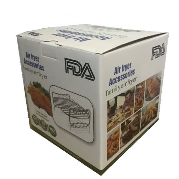 5-in-1-Fritteusen-Zubehörset, multifunktionales Luftfritteusen-Set, Grill-Pizza-Pfanne, 5 in 1 Set – Bild 7