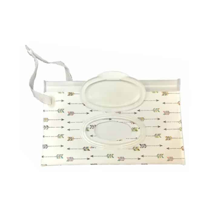 10 Stück tragbare Tasche Clutch Outdoor-Tragetasche, wiederverwendbar, nachfüllbar, EVA-Handtuch, schlanke Papier-Feuchtwischtasche, Größe: 22,3 x 13,5 + 2,5 cm – Bild 6