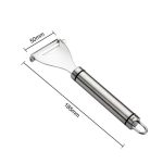 2 Stück Edelstahlschäler Obstmesser Hobel Multifunktions-Küchenschaber Kartoffelschälmesser, Triangular Planer, Bow Planer – Bild 2