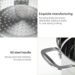 Suppentopf aus lebensmittelechtem Material mit Dampfgargitter, 26cm, 28cm, 30cm – Bild 4