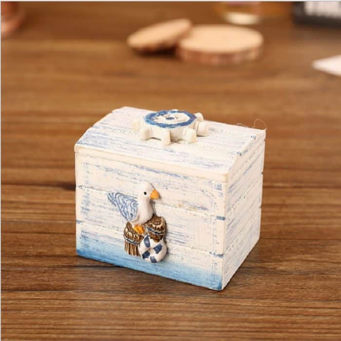 TBD0389370301A.jpg Holz-Piraten-Schmuck-Aufbewahrungsbox, Etui-Halter, Vintage-Schreibtisch-Aufbewahrungsbox – Bild 1