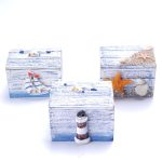 Holz-Piraten-Schmuck-Aufbewahrungsbox, Etui-Halter, Vintage-Schreibtisch-Aufbewahrungsbox – Bild 6