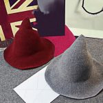 Halloween-Persönlichkeits-Zauberer-Steeple-Wollmütze mit toller Krempe – Bild 5