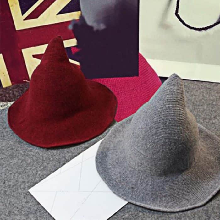 Halloween-Persönlichkeits-Zauberer-Steeple-Wollmütze mit toller Krempe – Bild 5