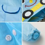 2 Stück Outdoor niedlicher wasserdichter Kinder-Regenmantel im Tier-Stil, 65*55*50 – Bild 5