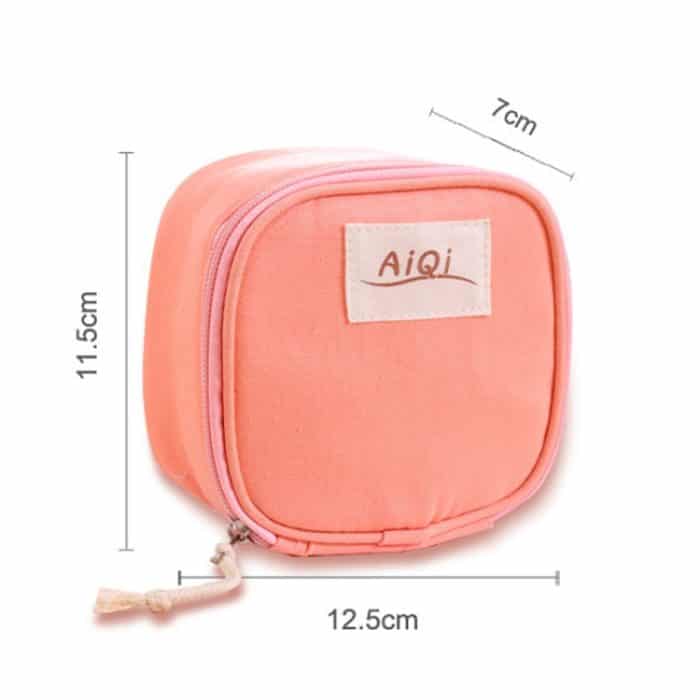 AIQI Multifunktionale nasse wiederverwendbare Tasche, Menstruationspad, Damenbinden, Make-up-Taschen, Make-up-Werkzeug-Organizer-Tasche – Bild 2