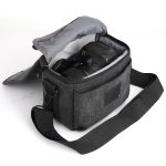 Universelle DSLR-Kamera-Umhängetasche, Fotohandtasche aus Segeltuch, Außenmaße: 19 x 17 x 10 mm – Bild 3